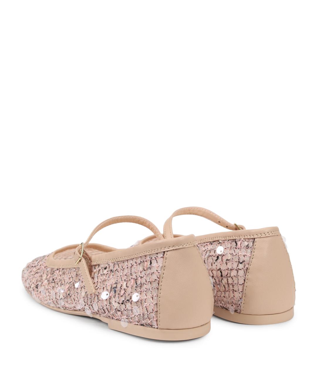 AGL Розовые текстильные балетки, фото 4