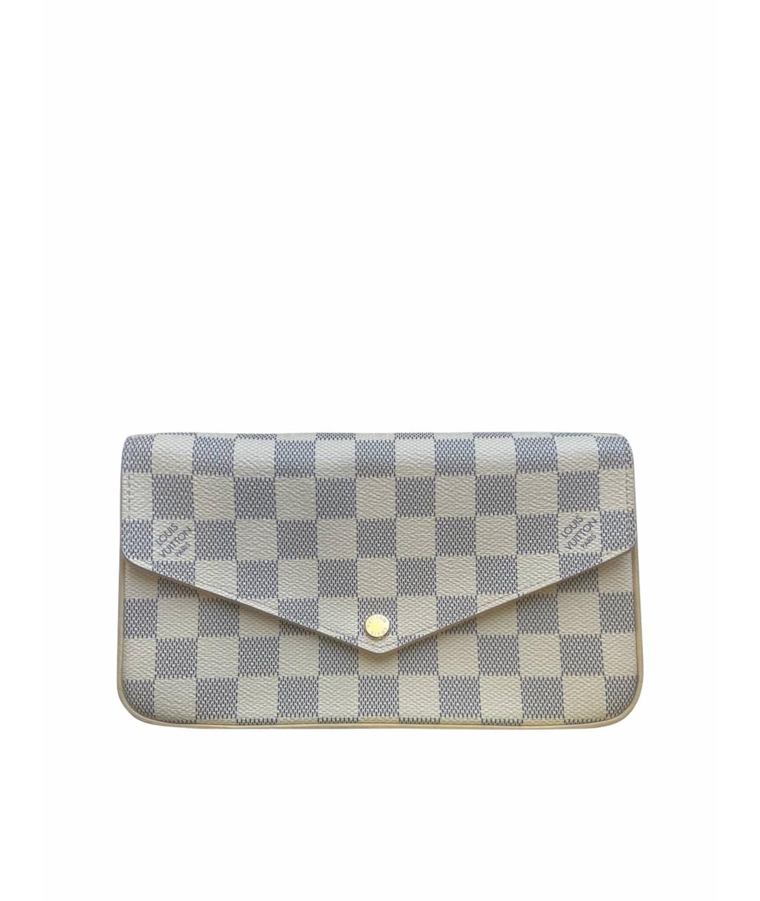 LOUIS VUITTON Белая кожаная сумка через плечо, фото 1