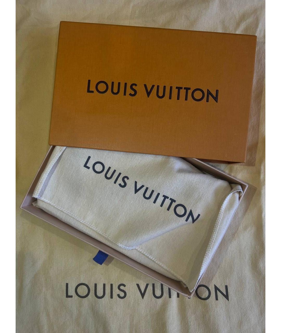 LOUIS VUITTON Белая кожаная сумка через плечо, фото 4