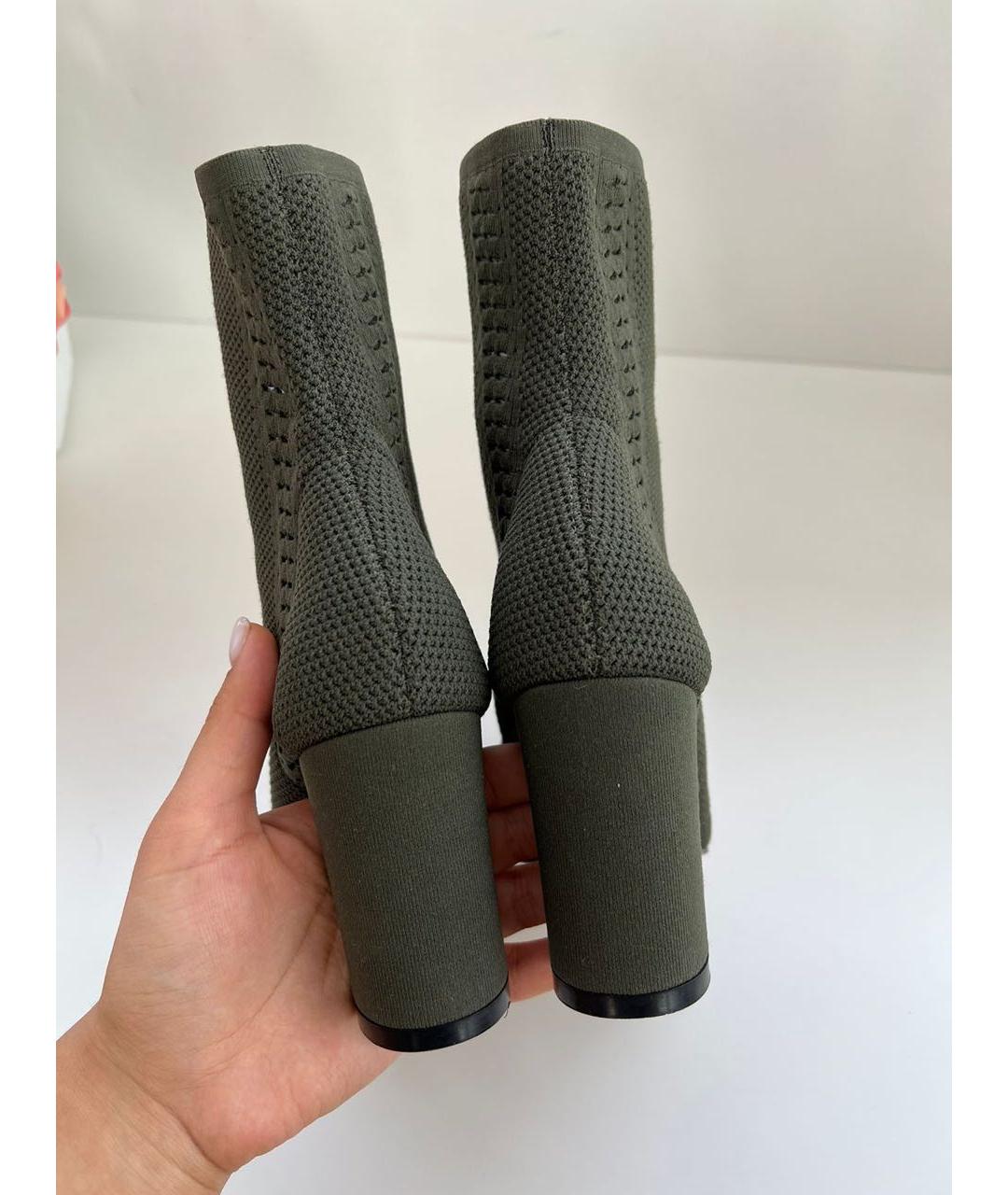 GIANVITO ROSSI Хаки текстильные ботильоны, фото 4