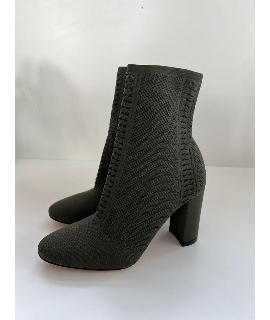 GIANVITO ROSSI Хаки текстильные ботильоны, фото 3