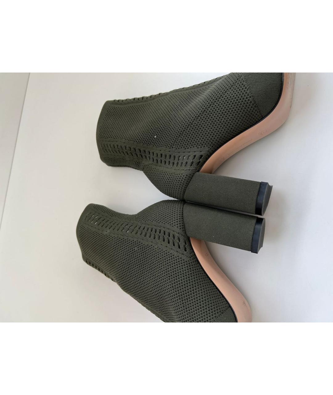 GIANVITO ROSSI Хаки текстильные ботильоны, фото 7