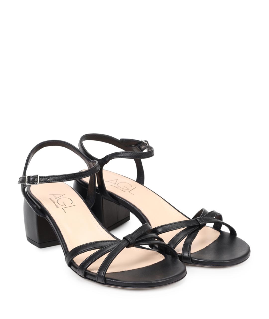 AGL Черные босоножки, фото 2