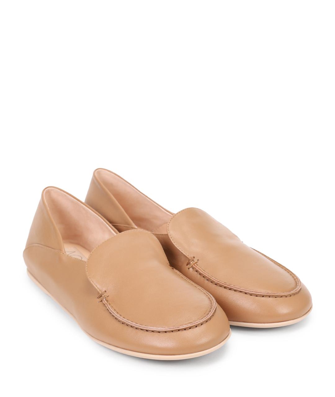 AGL Бежевые кожаные лоферы, фото 2