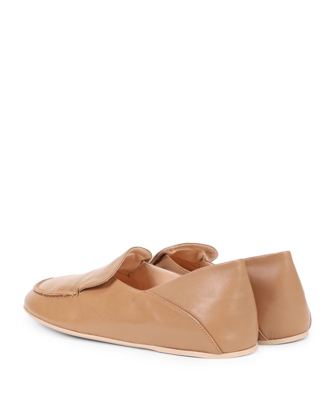 AGL Бежевые кожаные лоферы, фото 4