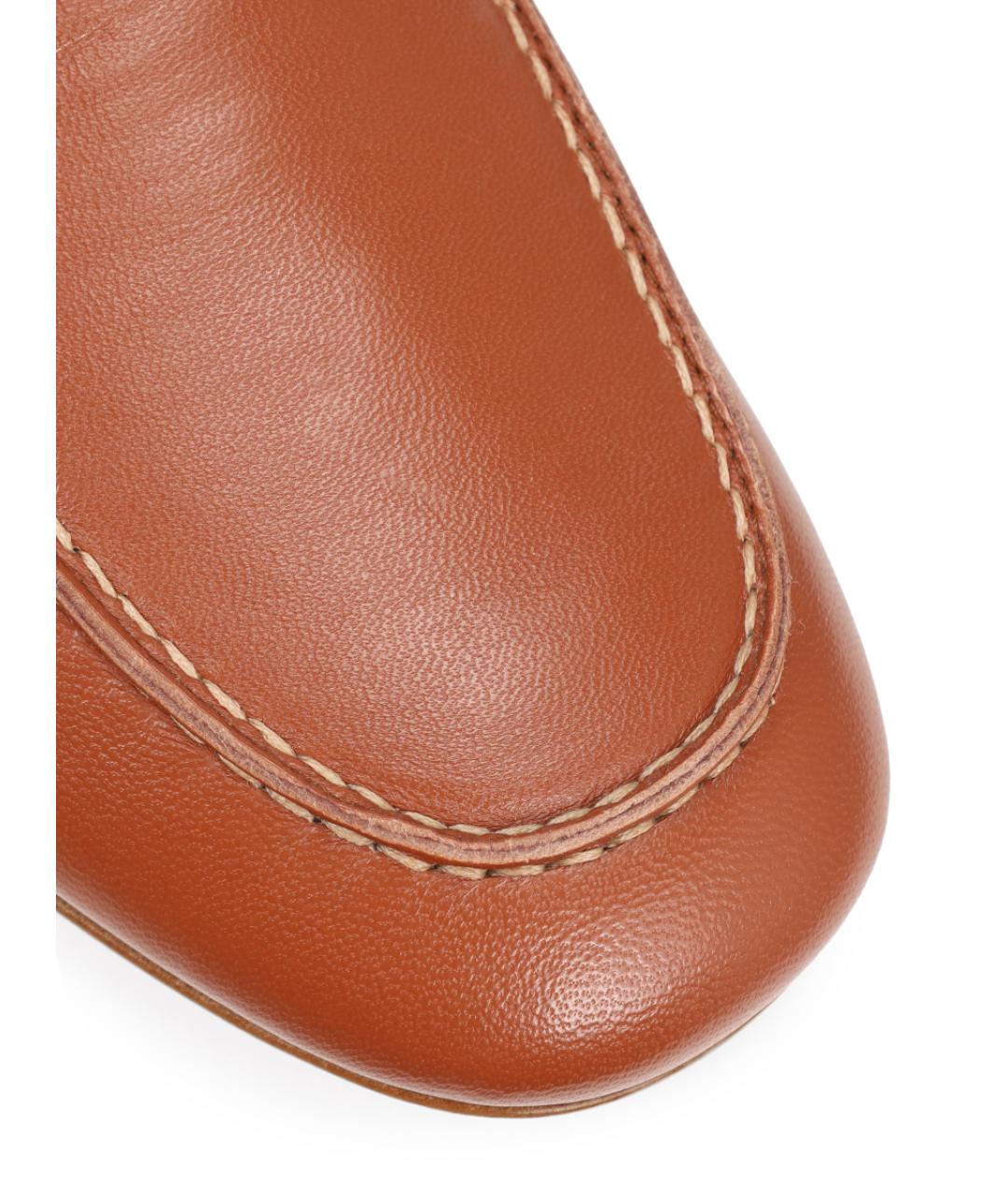 AGL Коричневые кожаные лоферы, фото 5