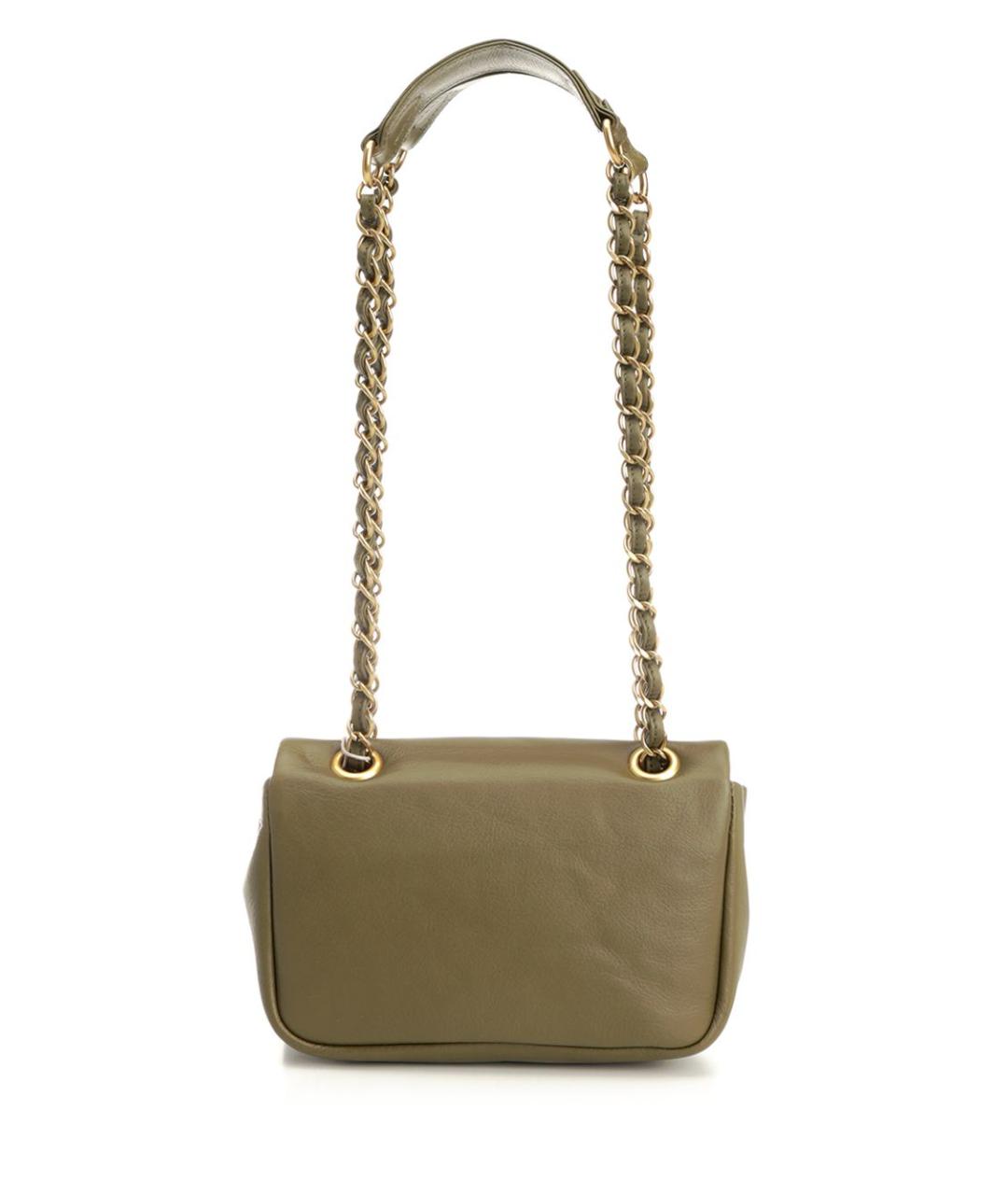 VIVIENNE WESTWOOD Зеленая кожаная сумка через плечо, фото 3