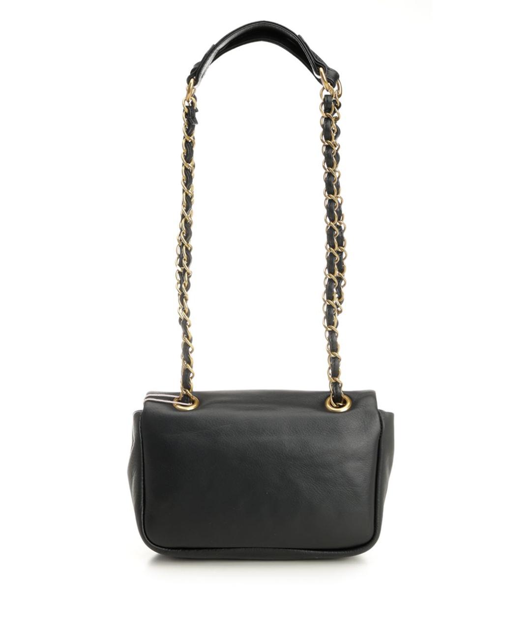 VIVIENNE WESTWOOD Черная кожаная сумка через плечо, фото 3