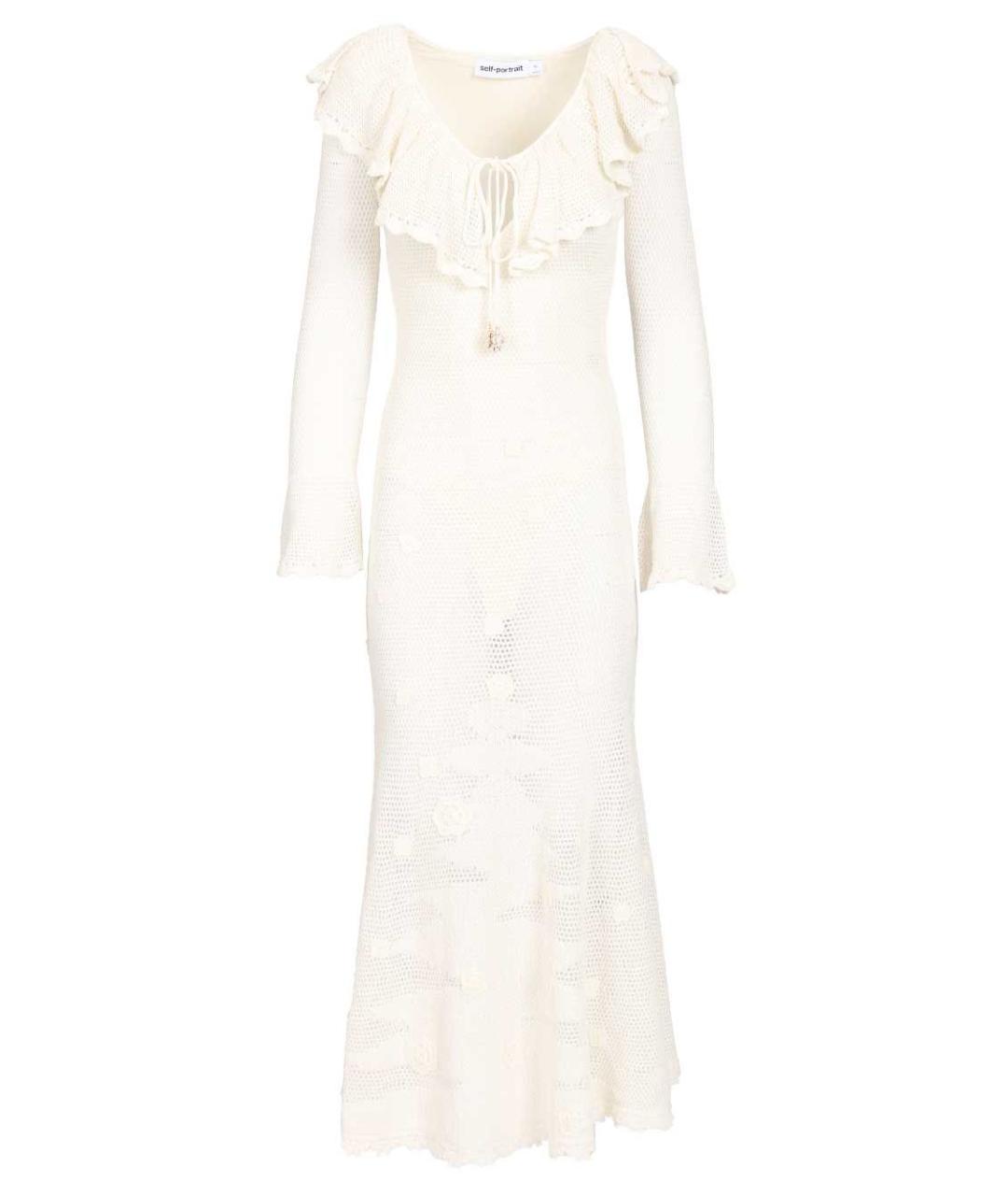 SELF-PORTRAIT Белое хлопковое платье, фото 1