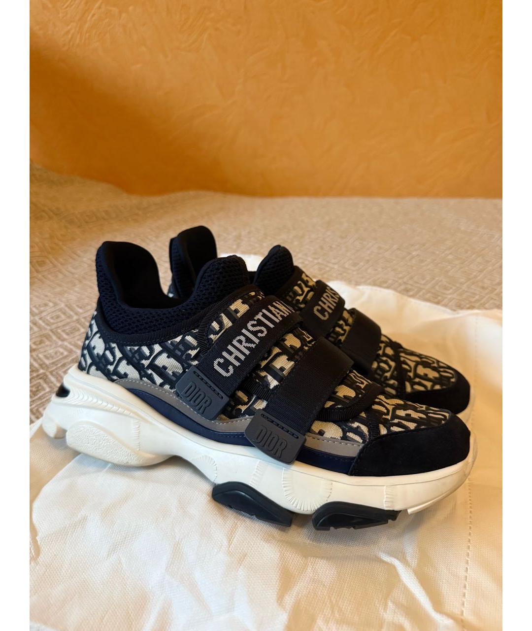 CHRISTIAN DIOR Темно-синие синтетические кроссовки, фото 9