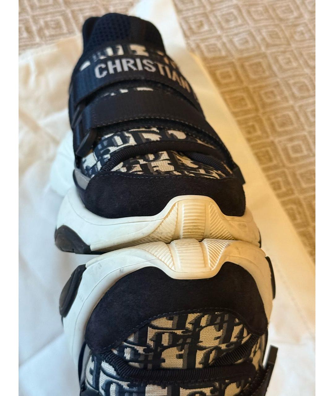 CHRISTIAN DIOR Темно-синие синтетические кроссовки, фото 8