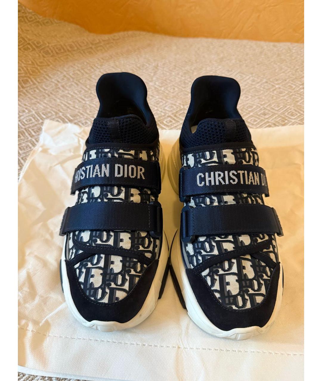 CHRISTIAN DIOR Темно-синие синтетические кроссовки, фото 2