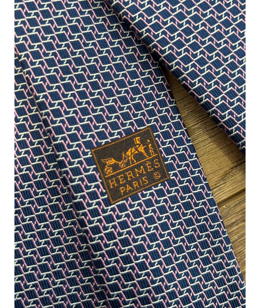 HERMES Мульти шелковый галстук, фото 4