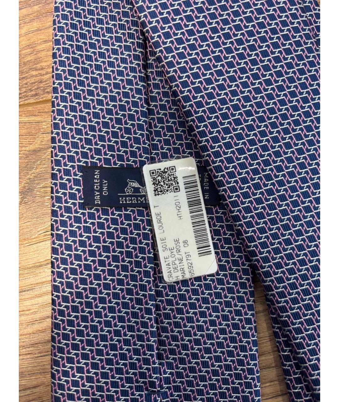 HERMES Мульти шелковый галстук, фото 3