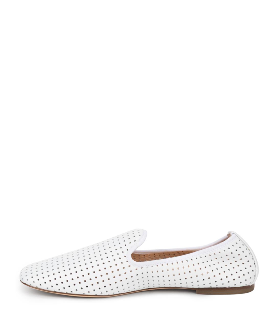 AGL Белые кожаные балетки, фото 3