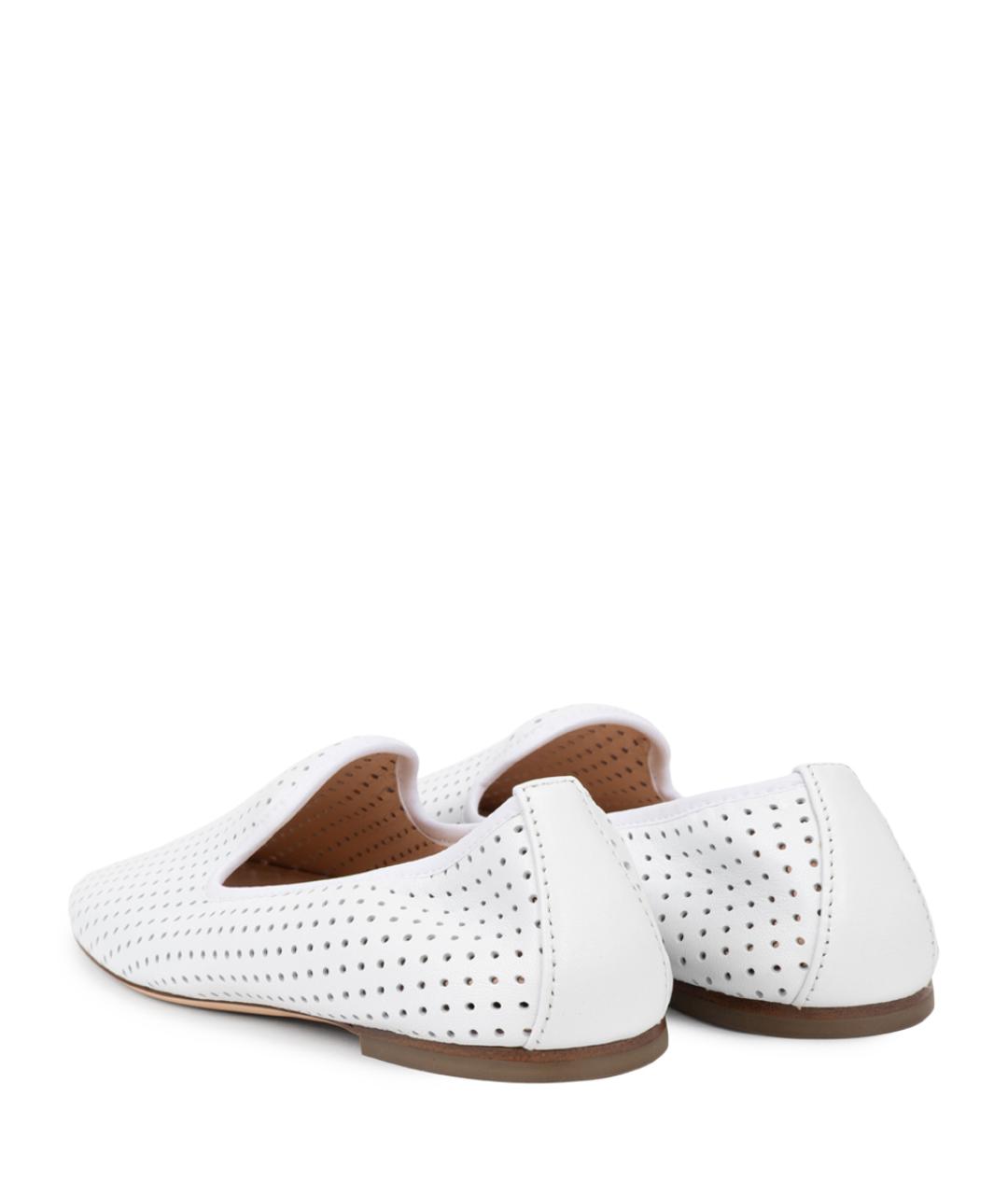 AGL Белые кожаные балетки, фото 4