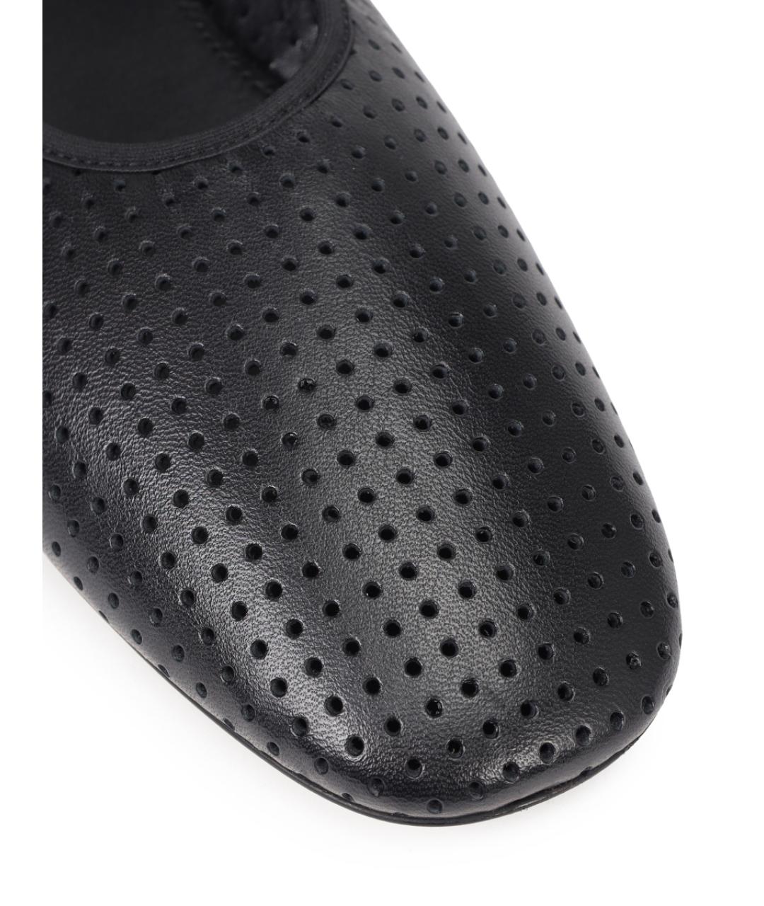 AGL Черные кожаные балетки, фото 5