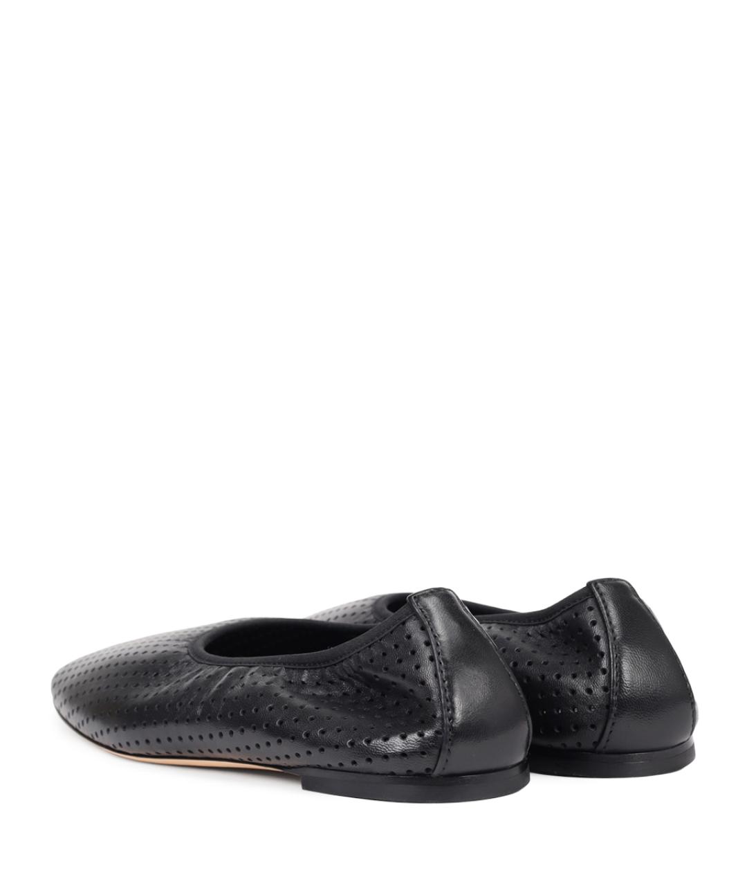 AGL Черные кожаные балетки, фото 4