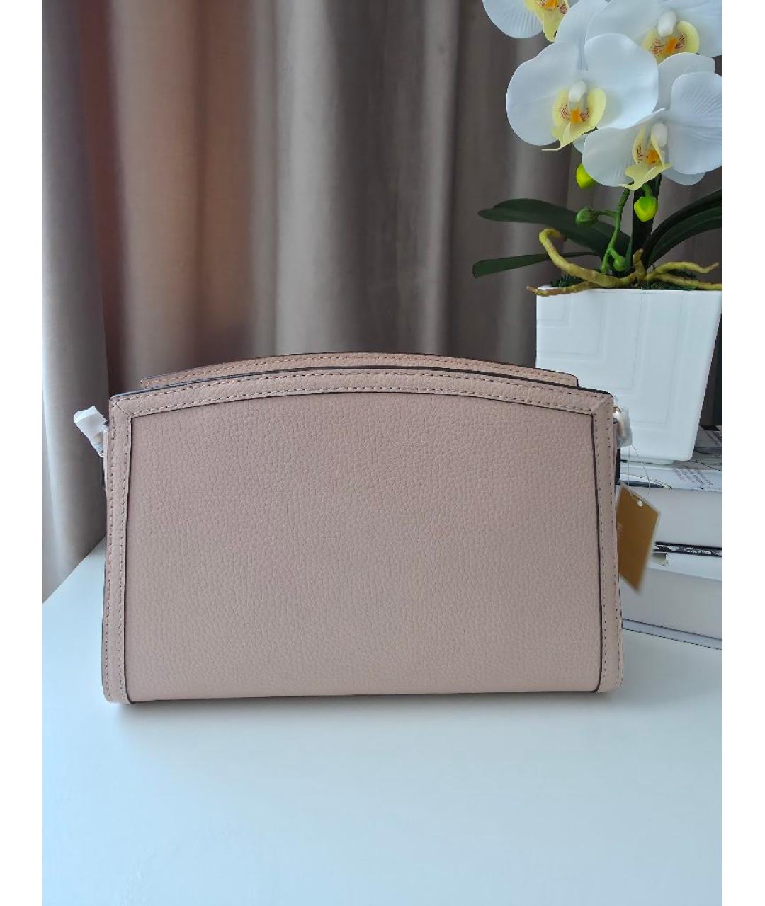 MICHAEL KORS Розовая кожаная сумка через плечо, фото 5