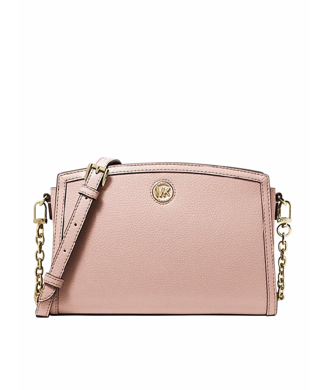 MICHAEL KORS Розовая кожаная сумка через плечо, фото 1