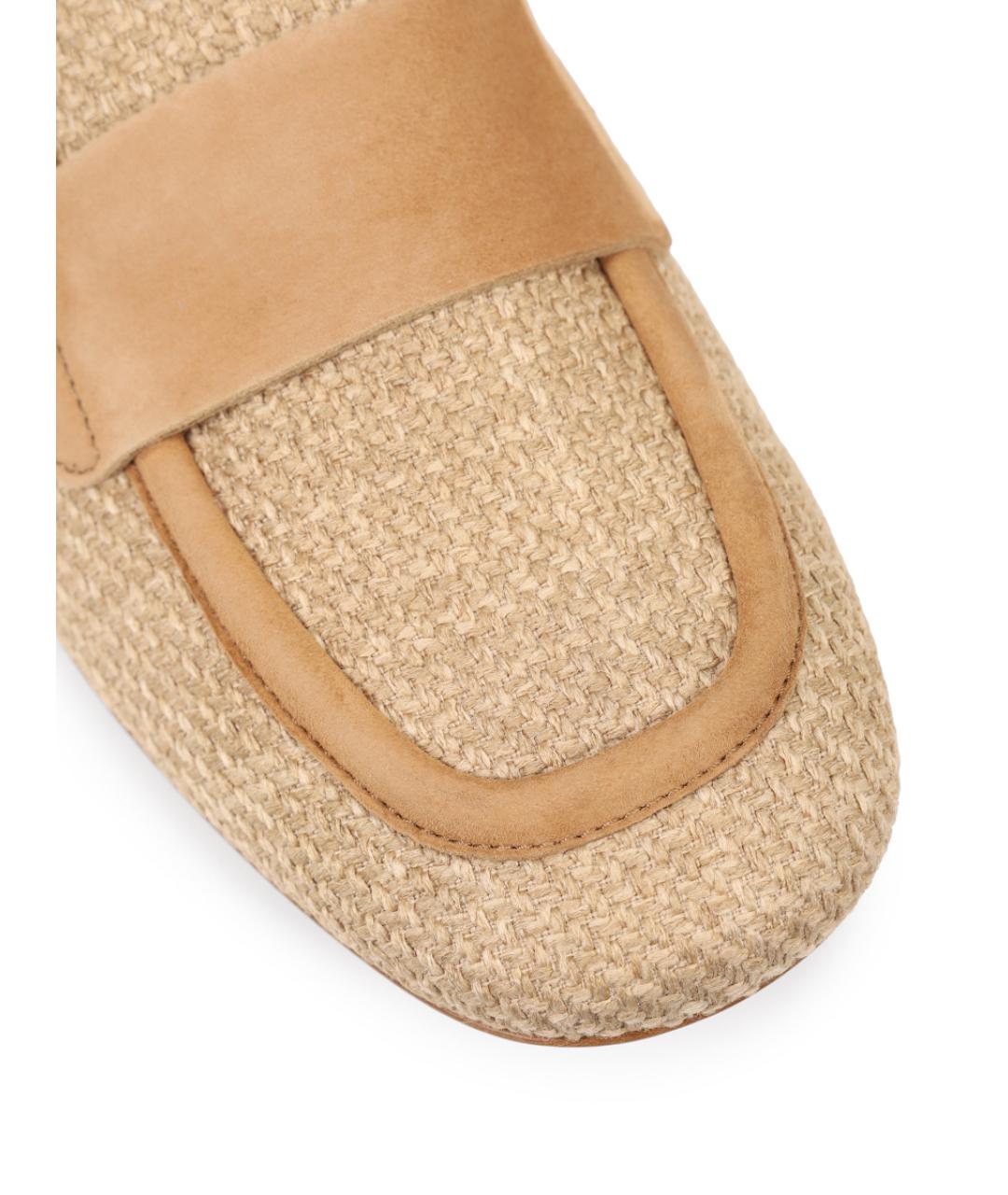 AGL Бежевые текстильные лоферы, фото 5