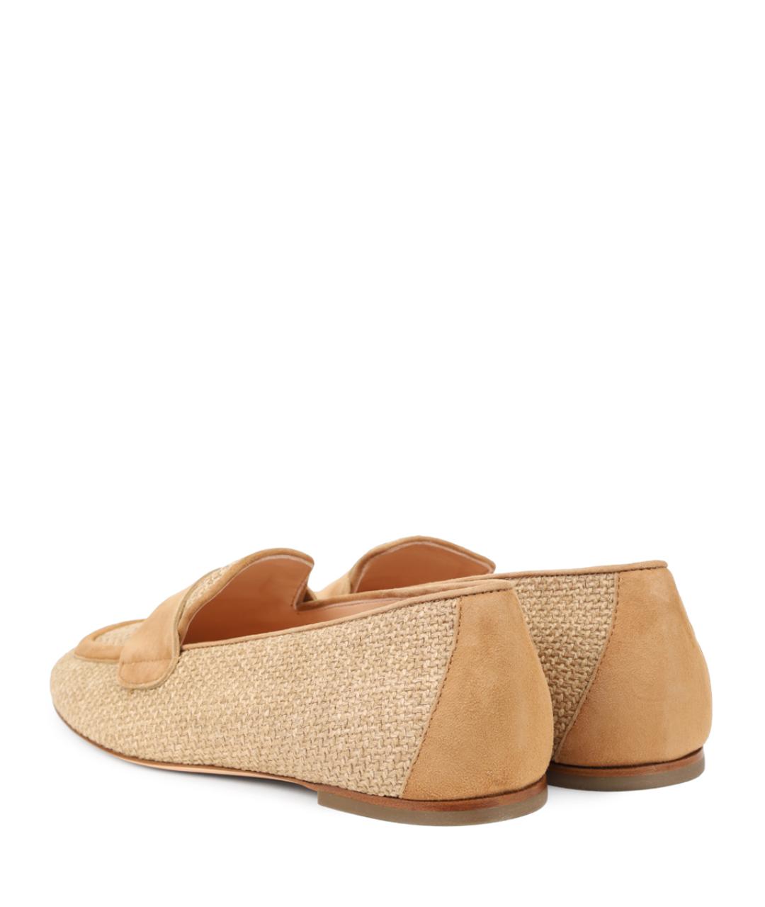 AGL Бежевые текстильные лоферы, фото 4