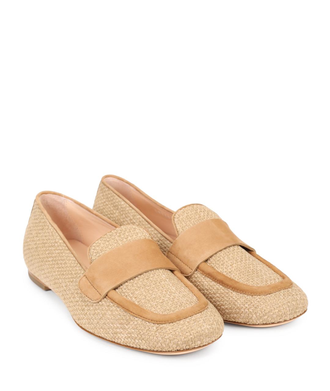 AGL Бежевые текстильные лоферы, фото 2