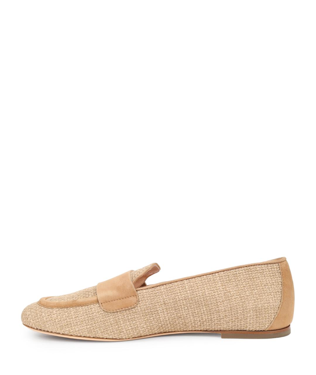 AGL Бежевые текстильные лоферы, фото 3