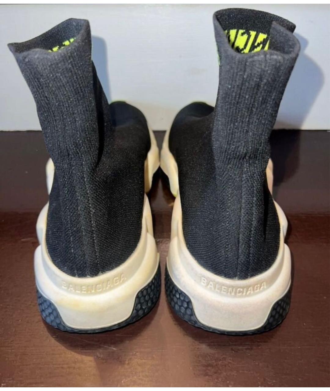 BALENCIAGA Черные текстильные кроссовки, фото 3