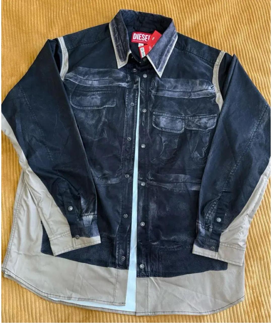 DIESEL Темно-синяя кэжуал рубашка, фото 5