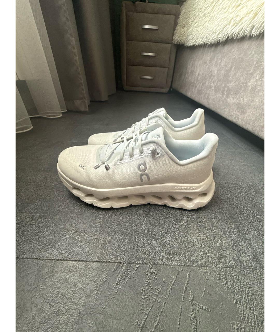 ON Белые текстильные кроссовки, фото 5