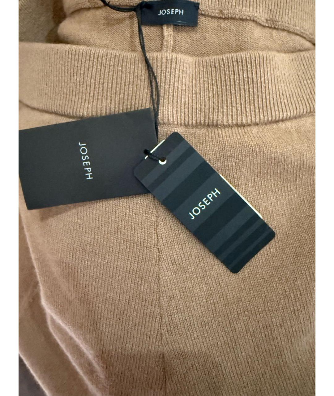 JOSEPH Коричневые шерстяные прямые брюки, фото 3