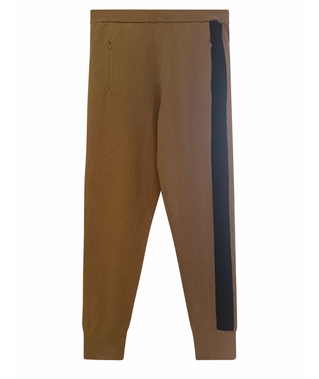 JOSEPH Коричневые шерстяные прямые брюки, фото 1