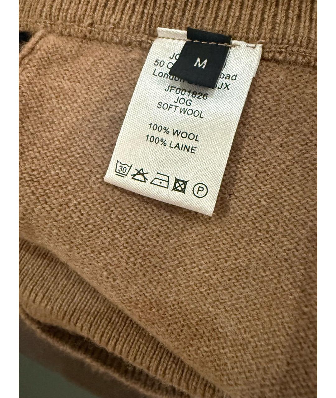 JOSEPH Коричневые шерстяные прямые брюки, фото 5