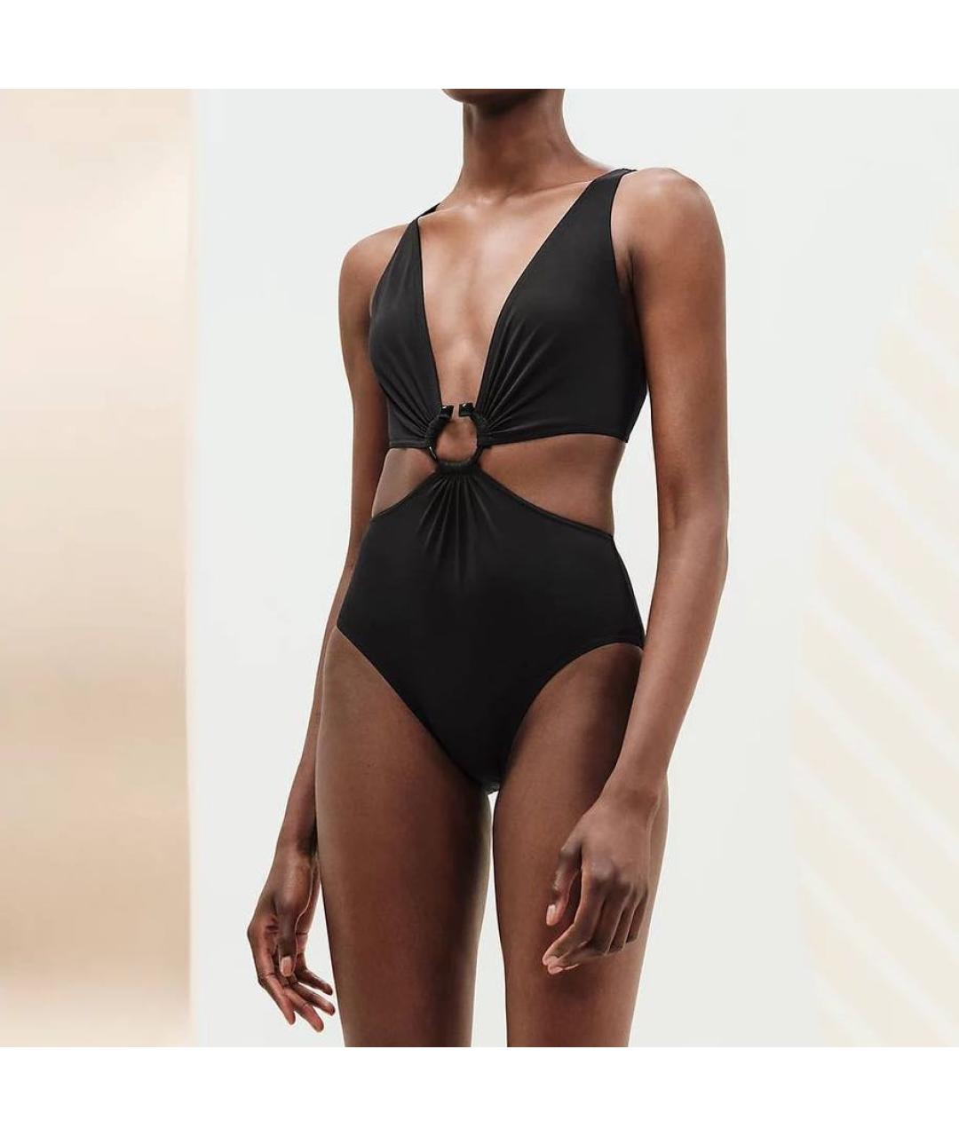 HERMES Черный хлопковый купальник, фото 5