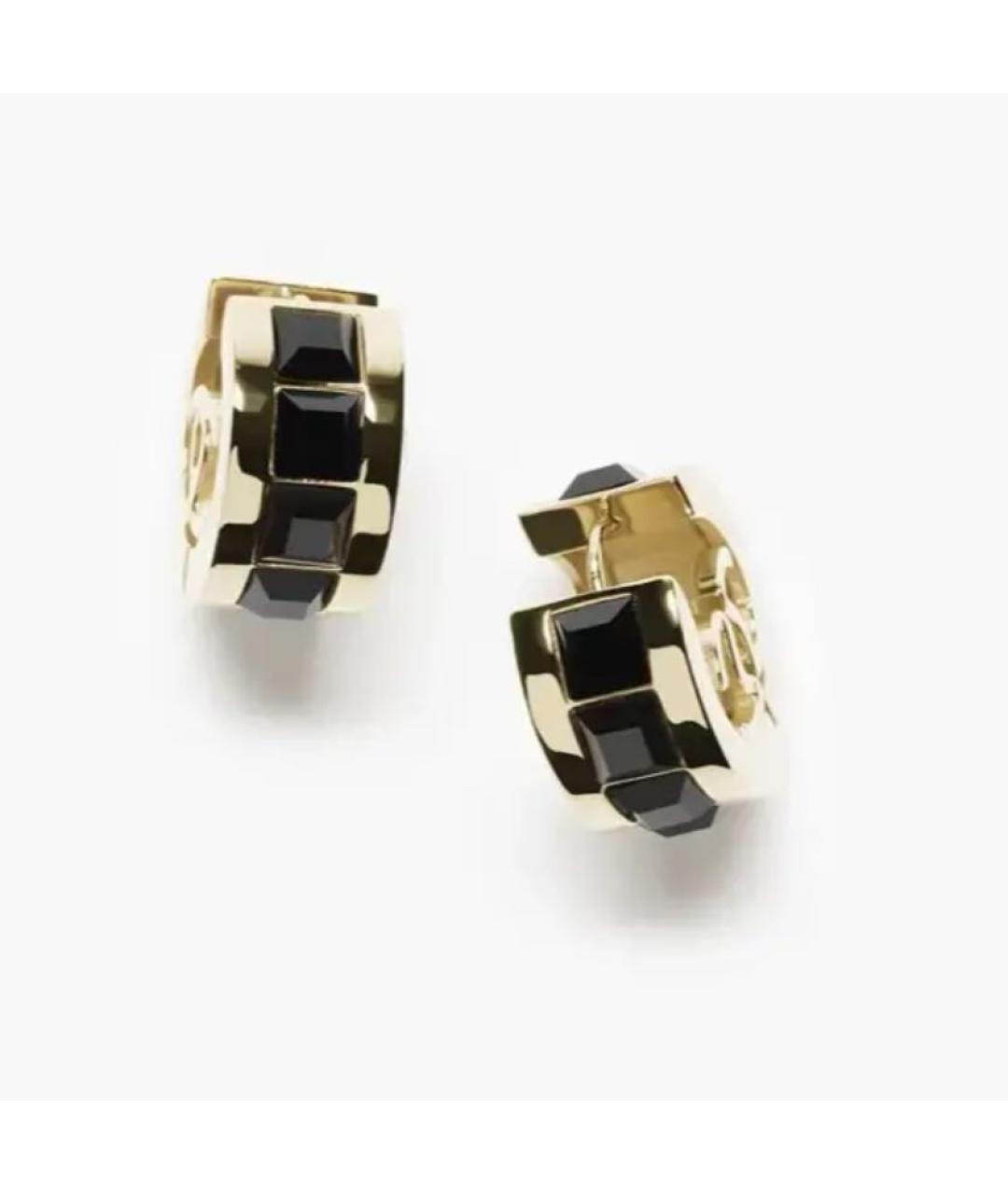 CHANEL Золотые металлические серьги, фото 3