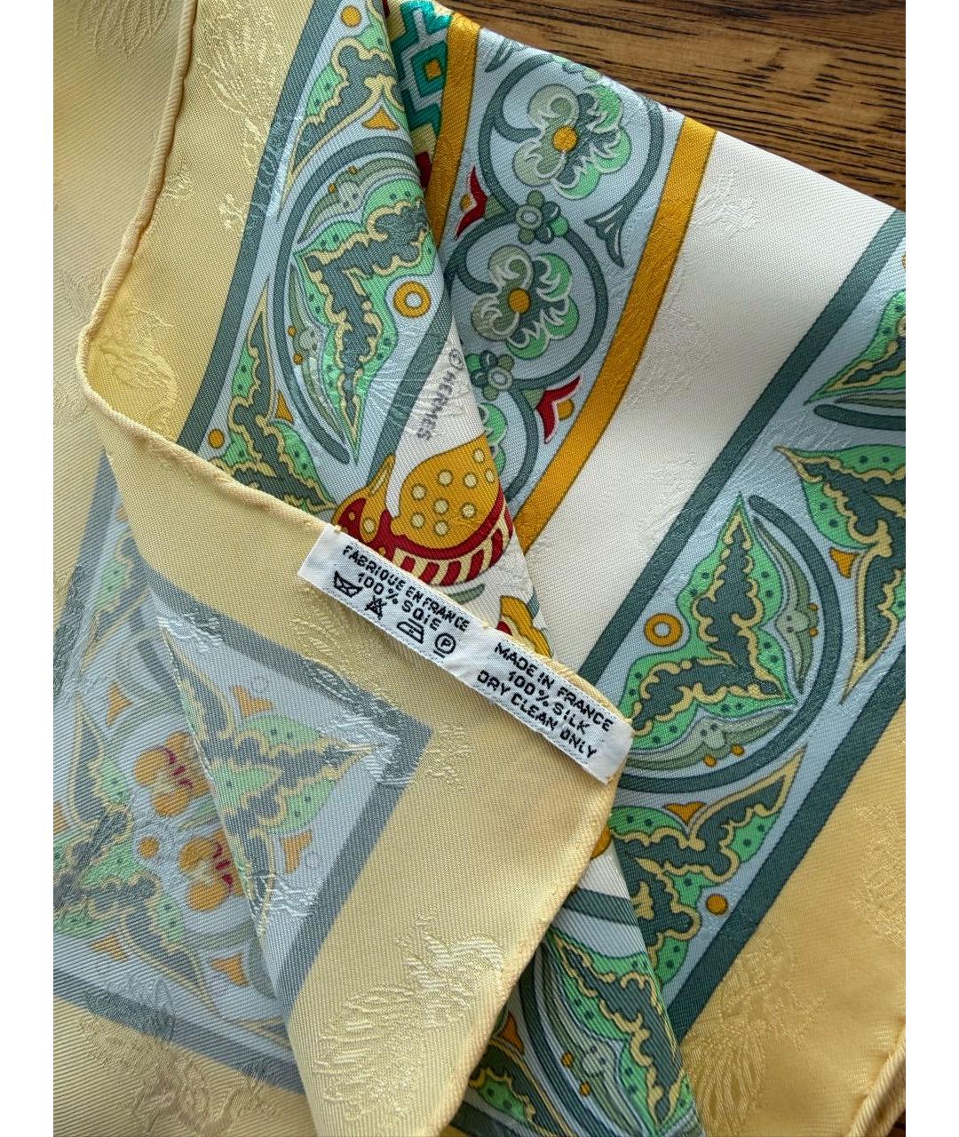 HERMES Мульти шелковый платок, фото 2