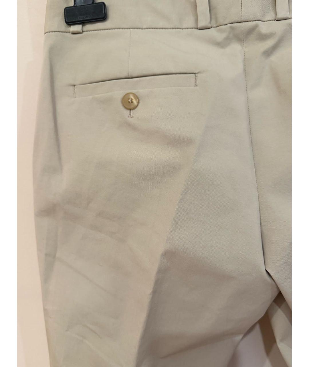 JOSEPH Бежевые хлопковые брюки узкие, фото 4