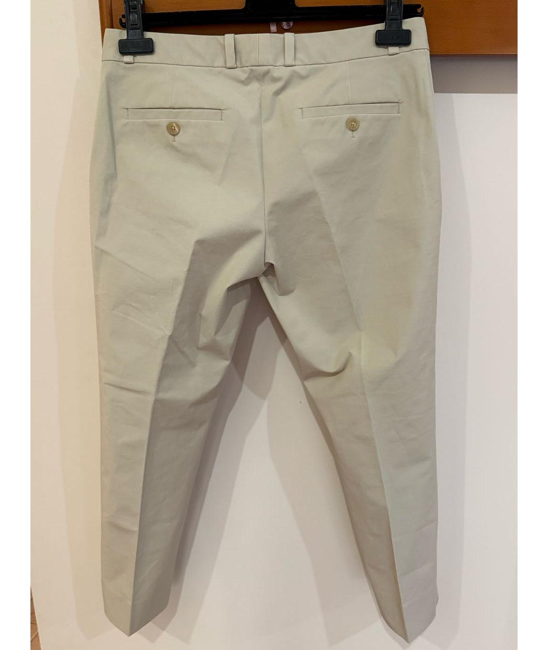 JOSEPH Бежевые хлопковые брюки узкие, фото 2