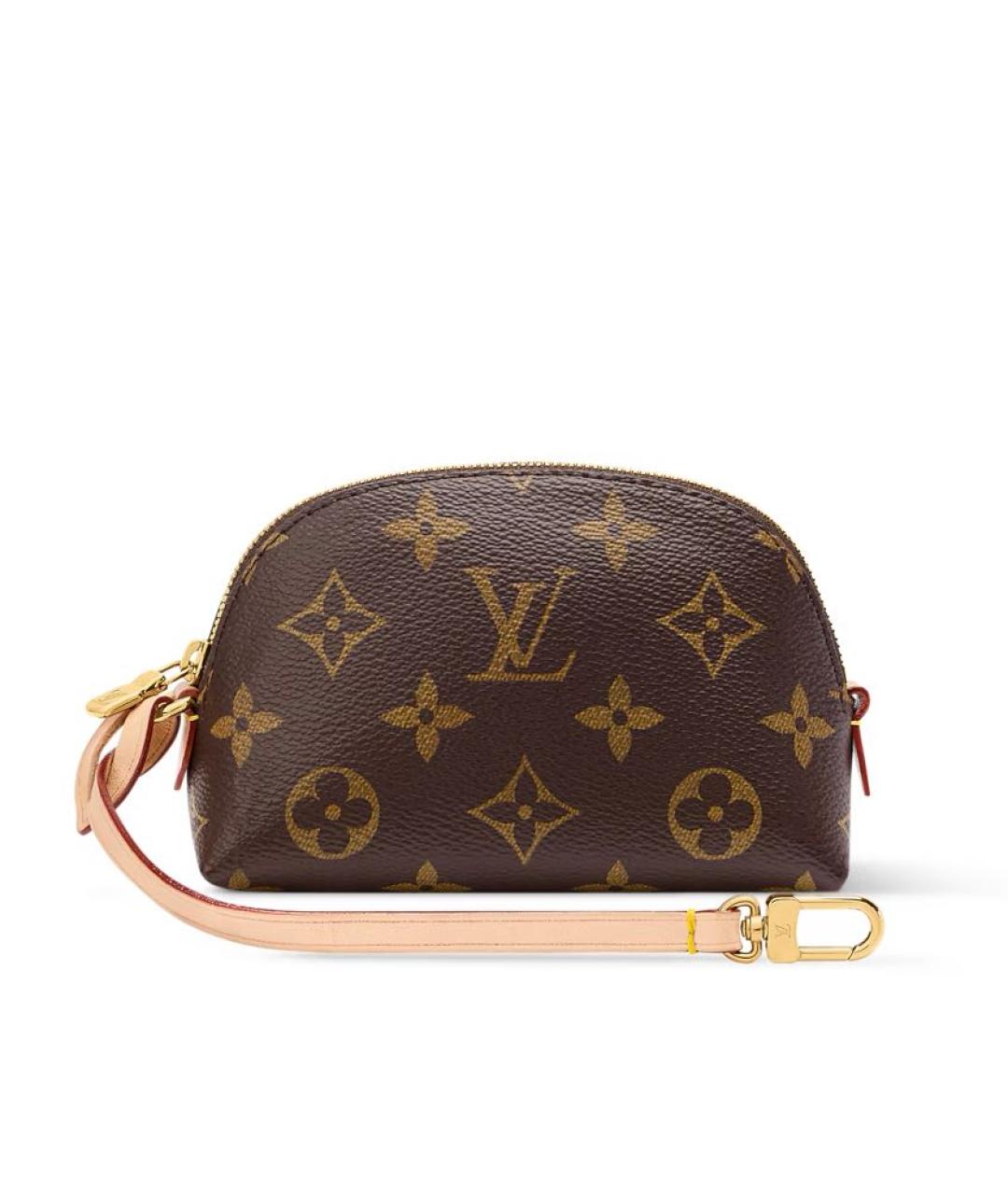 LOUIS VUITTON Коричневая косметичка, фото 6