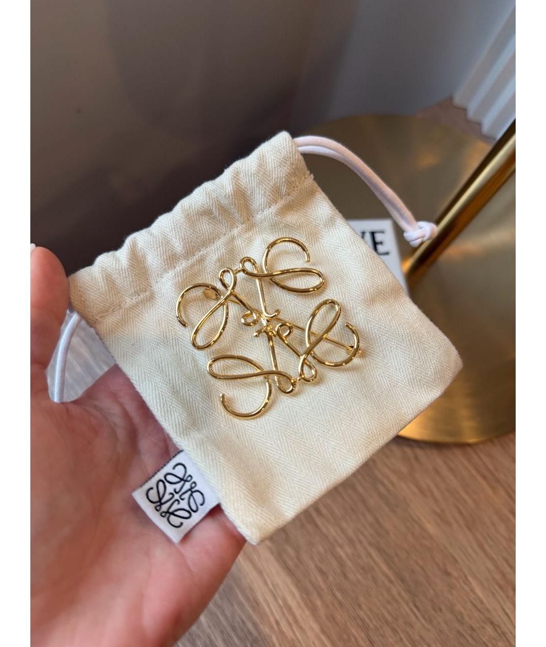 LOEWE Золотая латунная булавка / брошь, фото 2