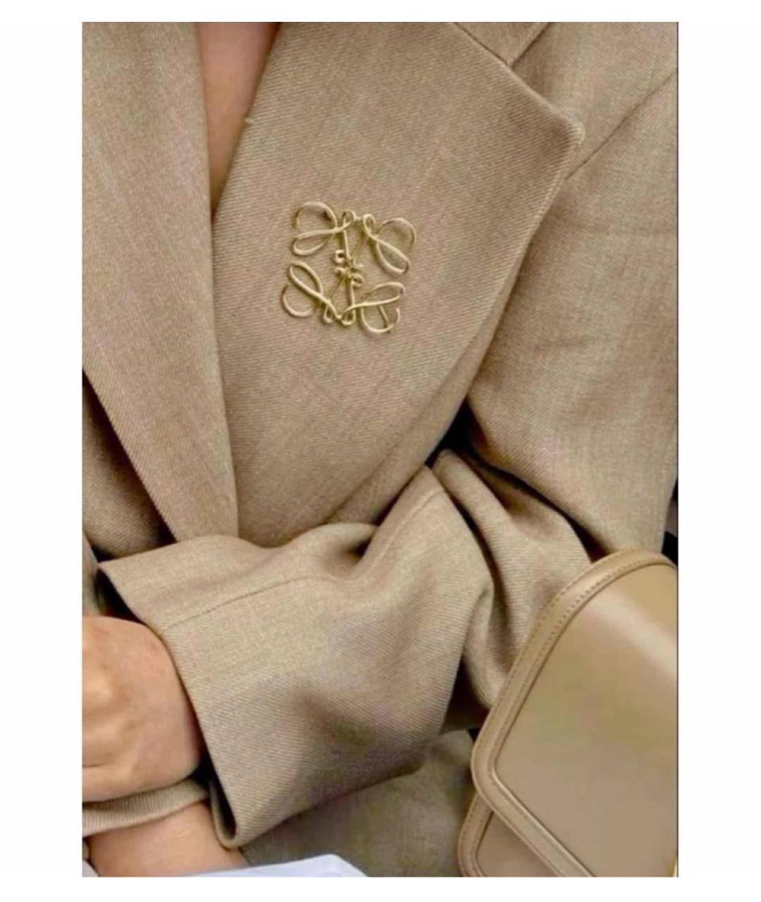 LOEWE Золотая латунная булавка / брошь, фото 5