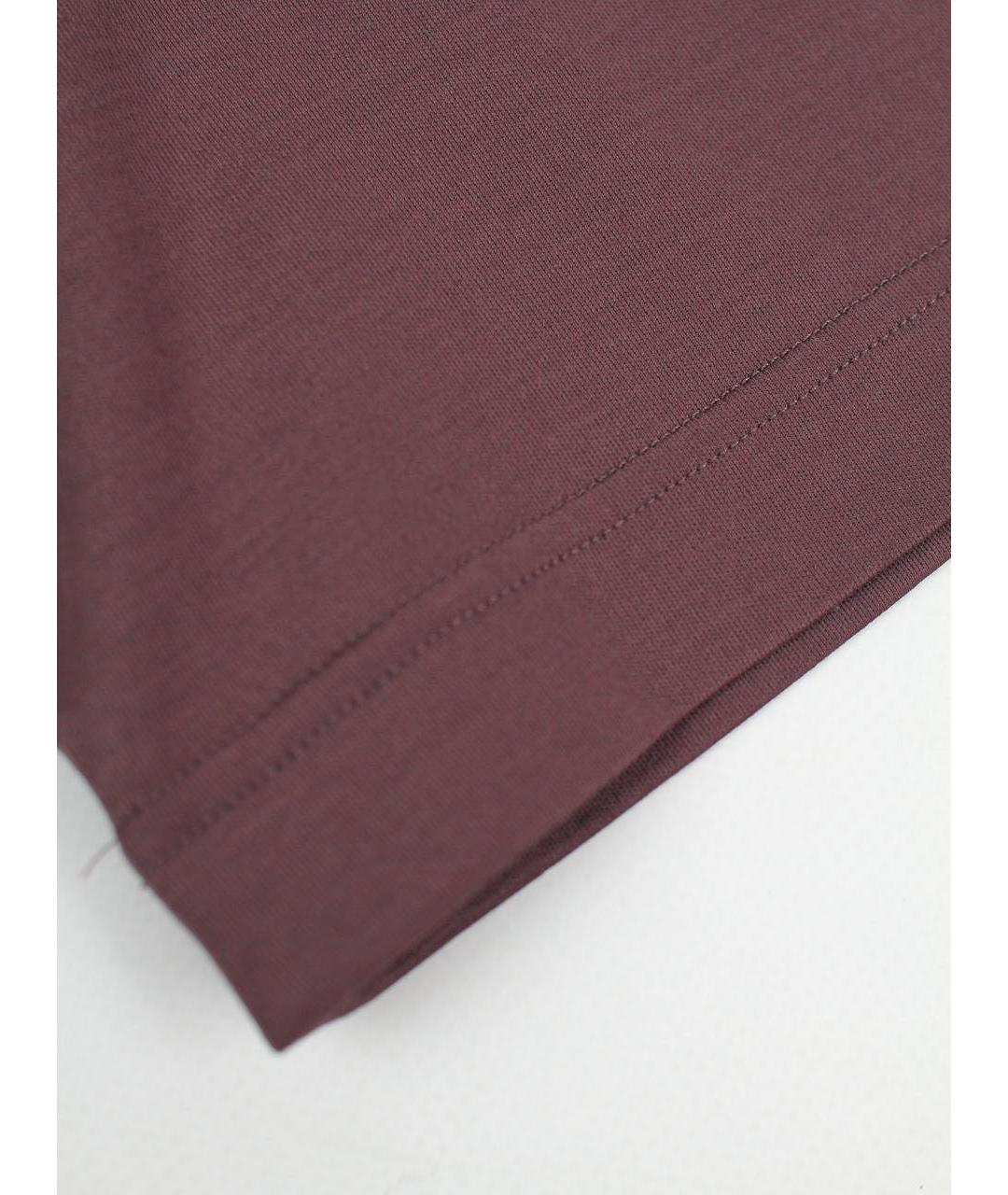 ZILLI Бордовая хлопковая футболка, фото 8
