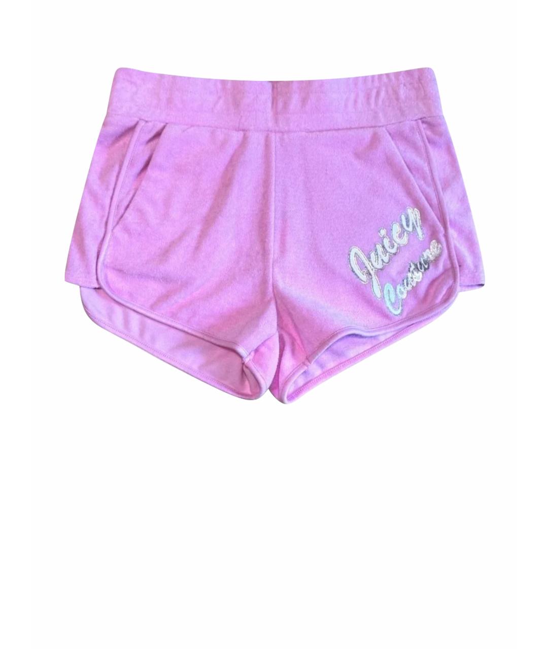JUICY COUTURE Розовые хлопковые шорты, фото 1