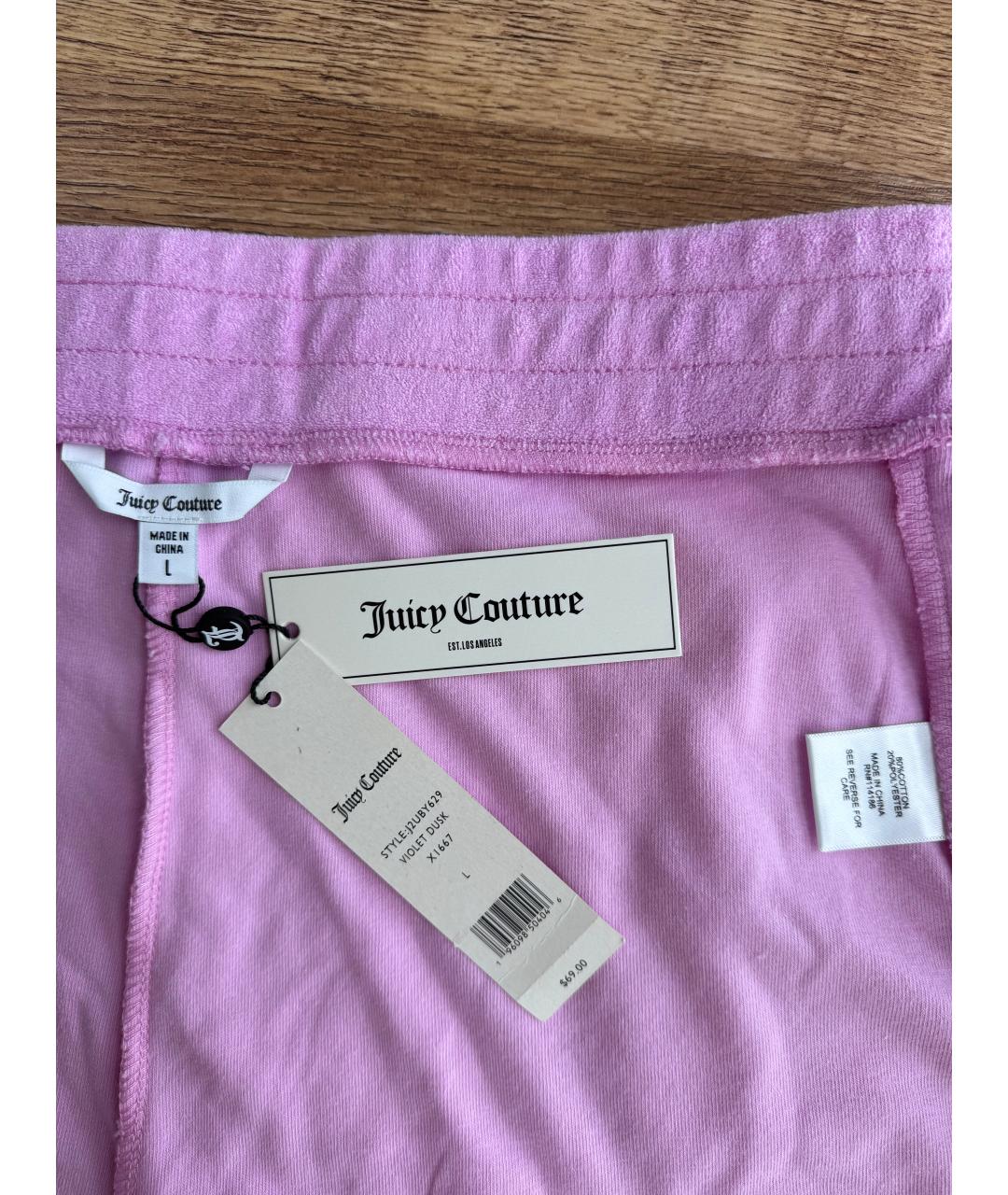 JUICY COUTURE Розовые хлопковые шорты, фото 2
