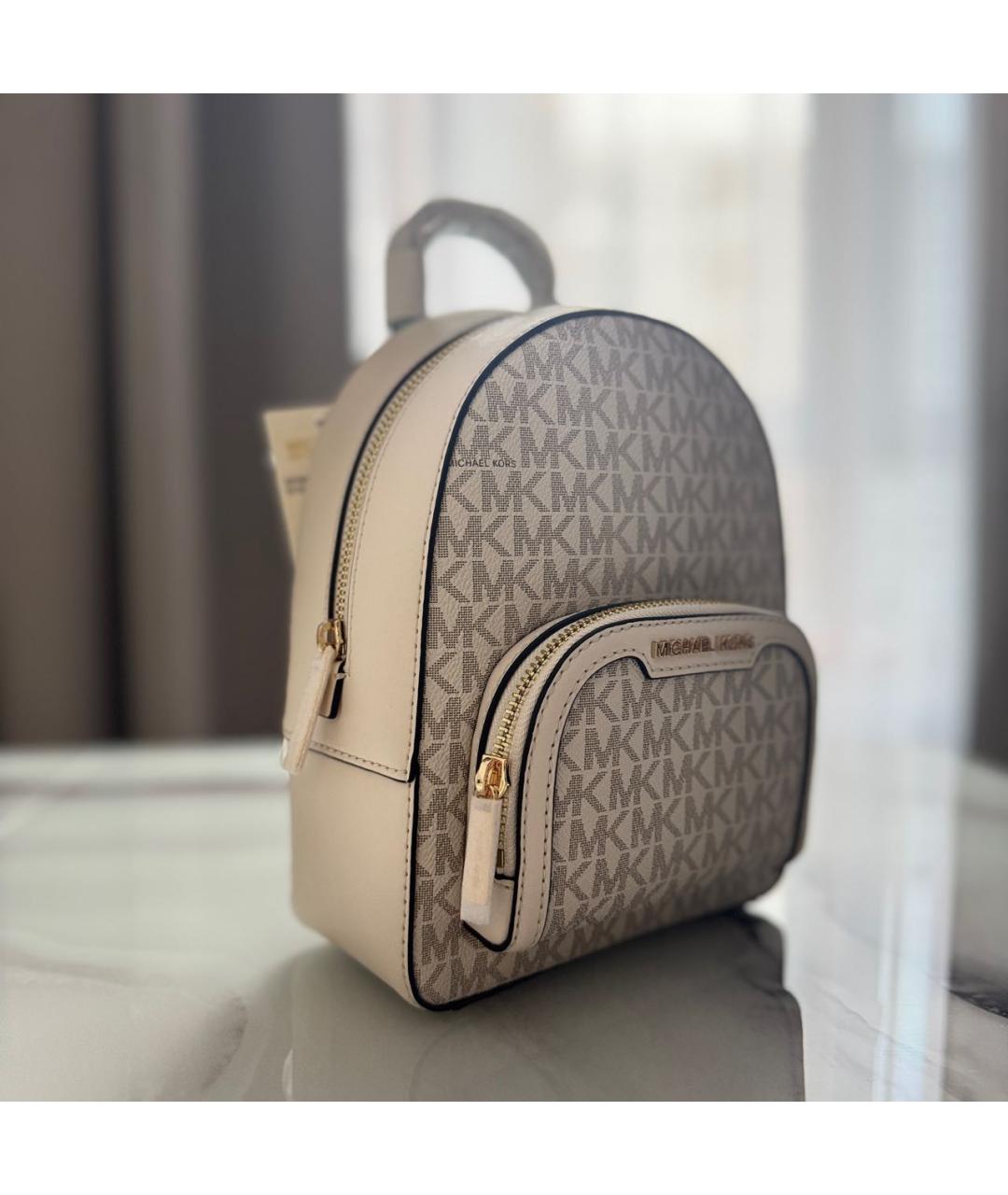 MICHAEL KORS Бежевый рюкзак из искусственной кожи, фото 2