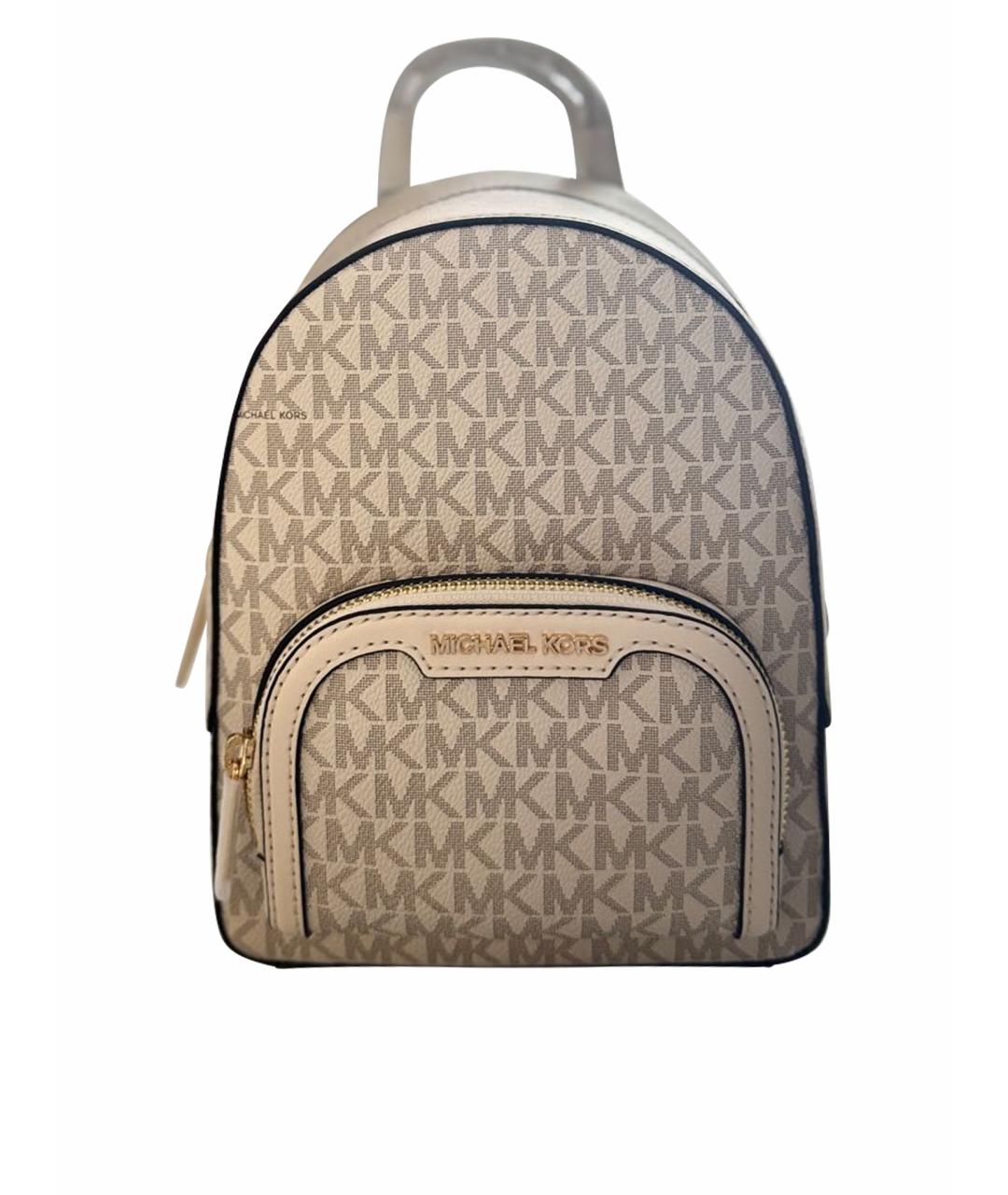 MICHAEL KORS Бежевый рюкзак из искусственной кожи, фото 1