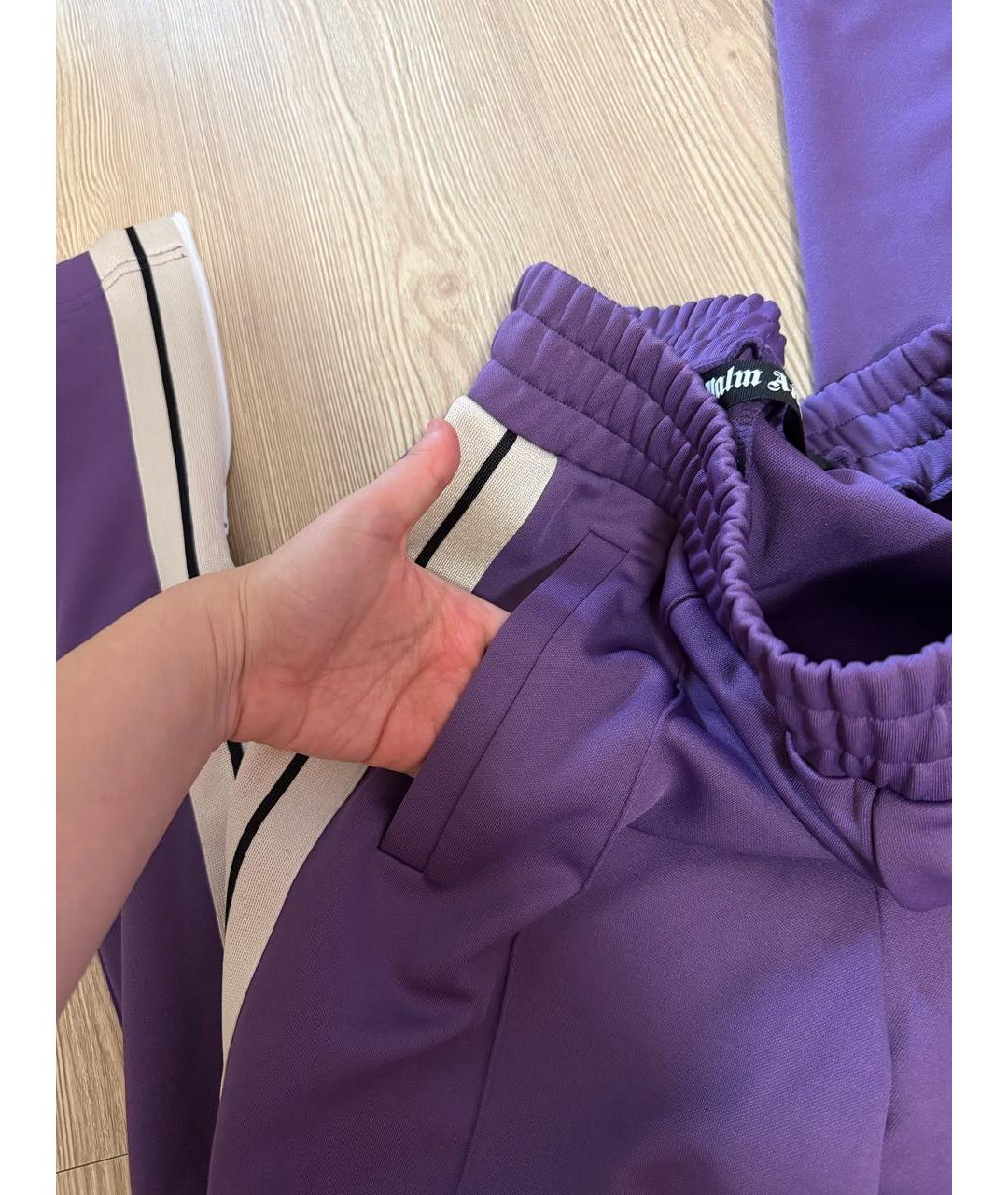 PALM ANGELS Фиолетовый полиэстеровый спортивный костюм, фото 7