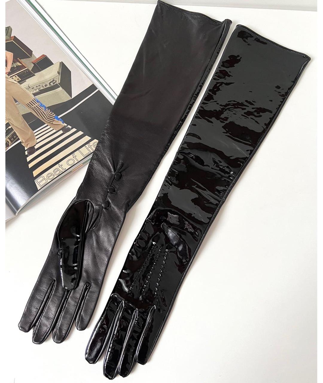 CHRISTIAN DIOR Черные перчатки, фото 8