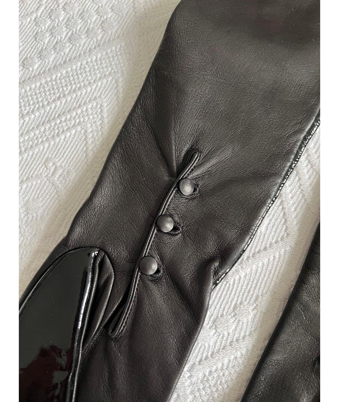 CHRISTIAN DIOR Черные перчатки, фото 4